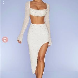 pearl embellished OhPolly two piece set
